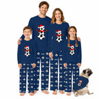 Personalized Soccer Snowman Family Matching Christmas Pajamas