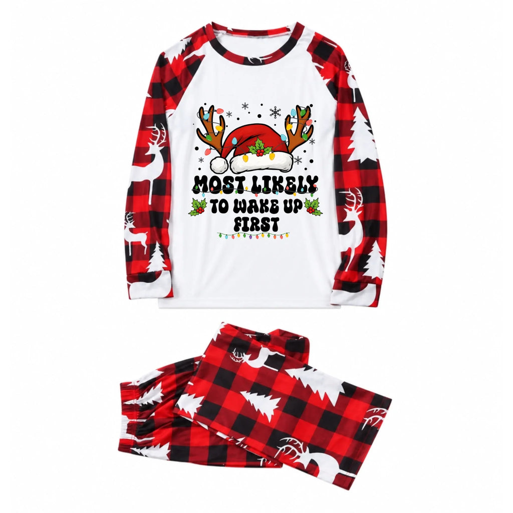 Funny Most Likely To Christmas Matching Pajamas for Family