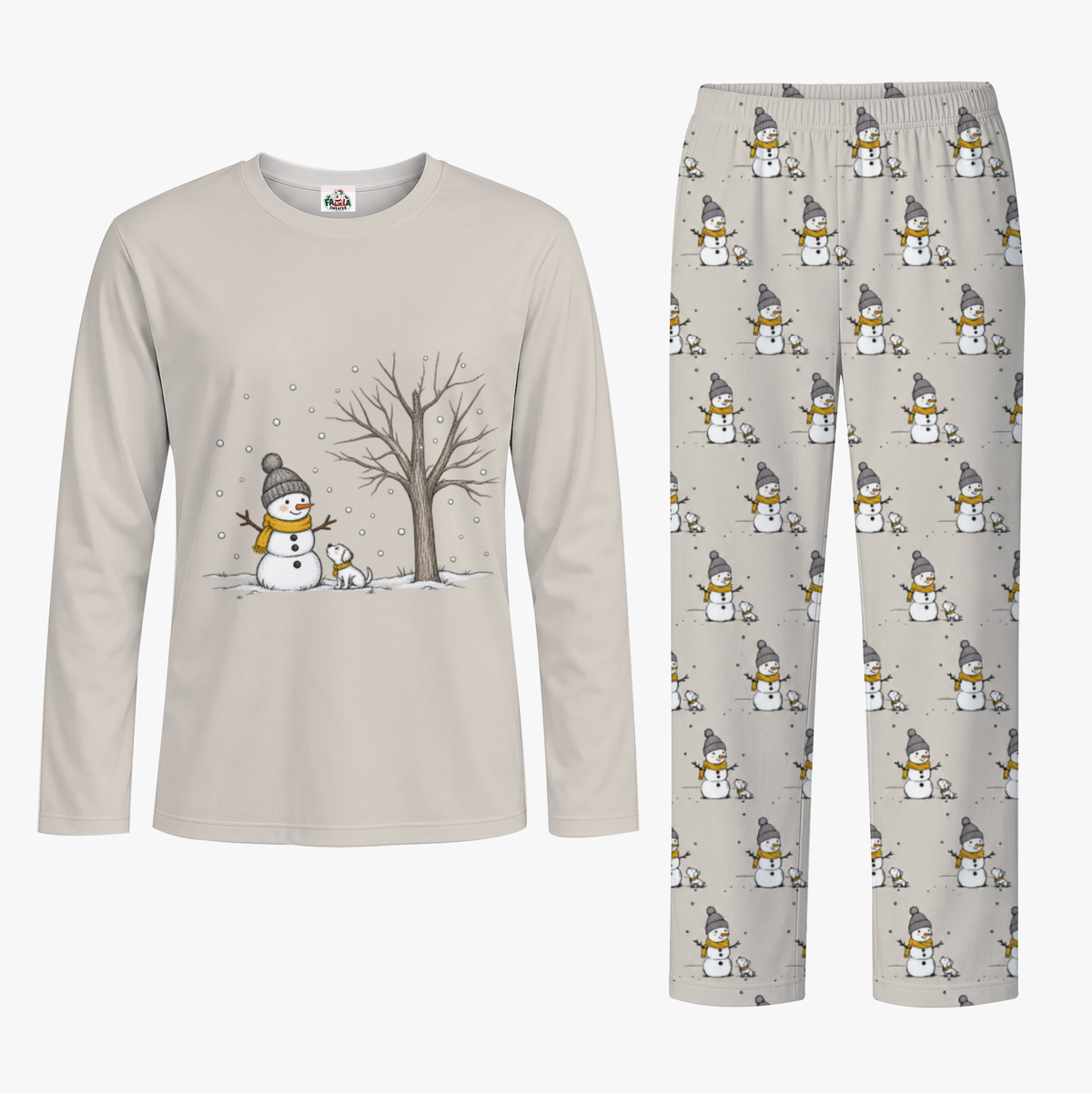 Snowman Matching Family Christmas Jammies With Pockets